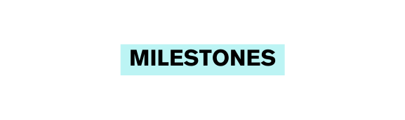 Milestones
